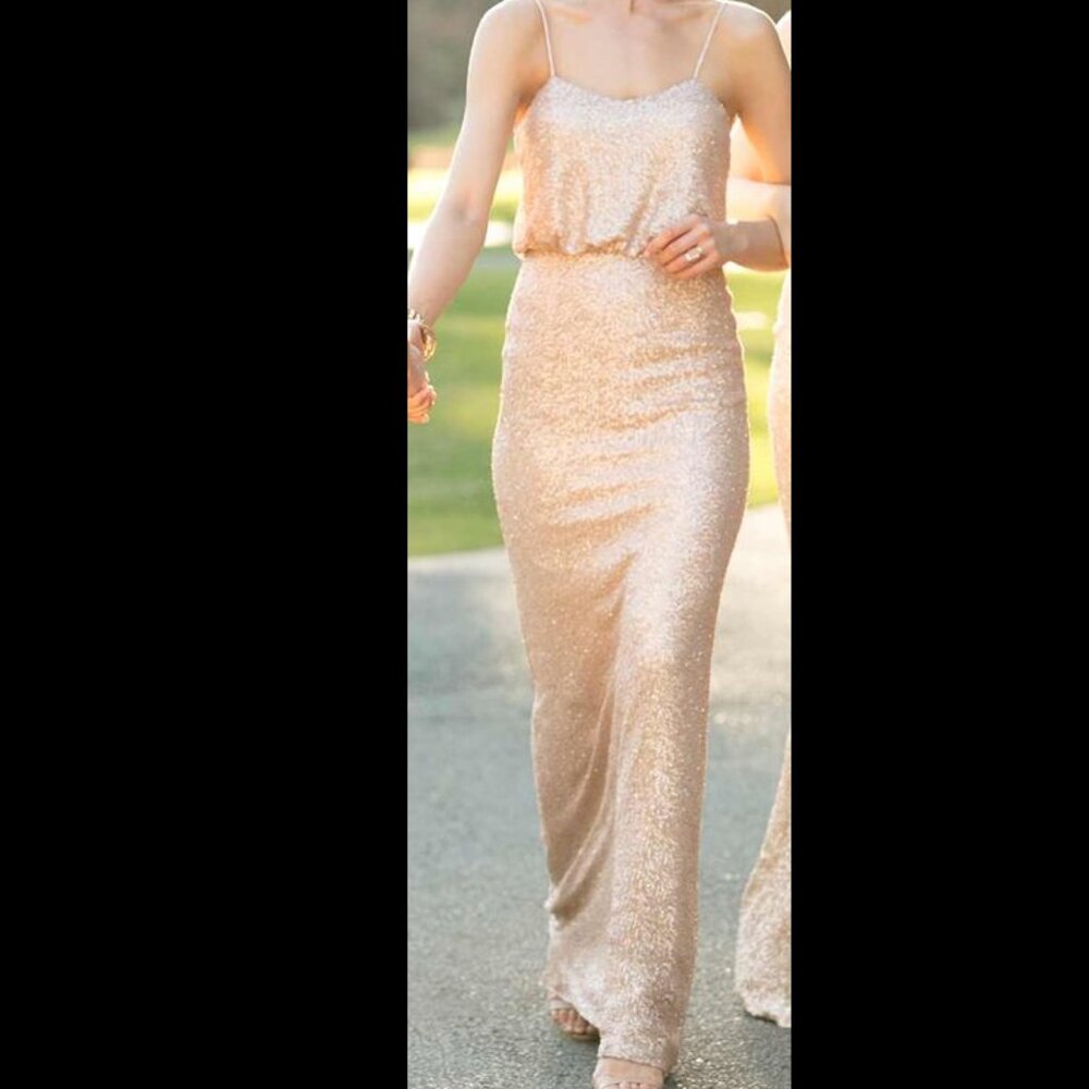 Sorella Vita Bridesmaid Dress, Rose Gold Sequin